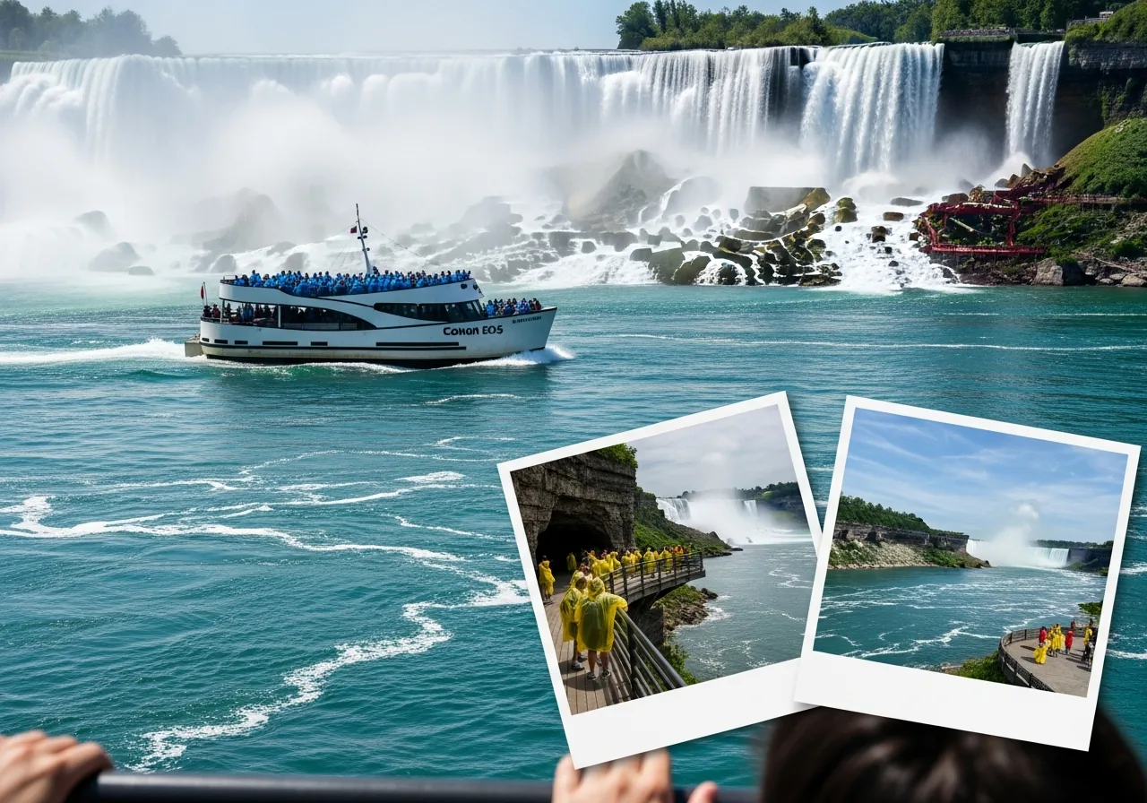 Maid of the Mist boat near American Falls
